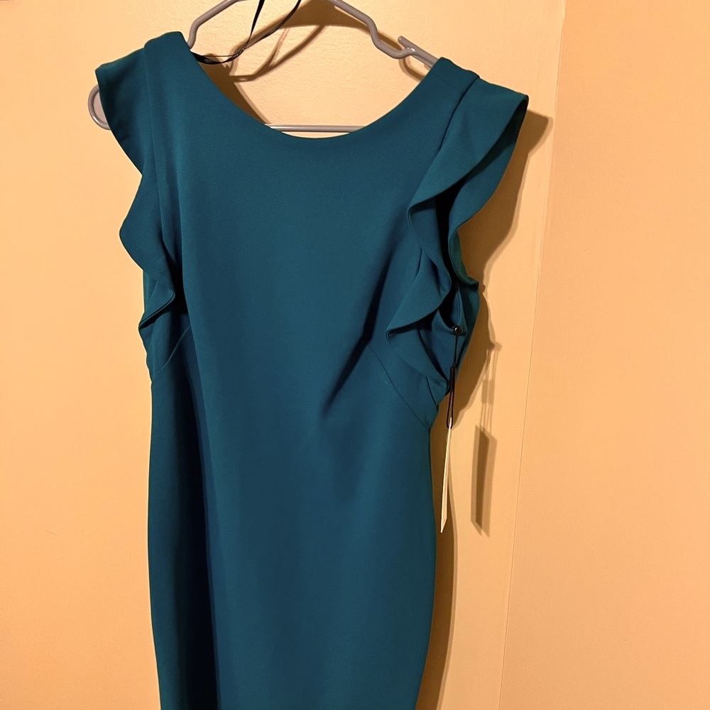 Calvin Klein green dress size 8 new with tags